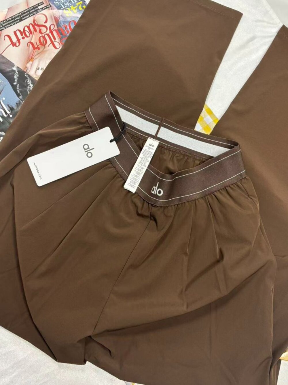 💯Alo Yoga Suit Up Trouser Coffee Brown🤎Regular 30-inch Inner Seam Length - Picture 6 of 11
